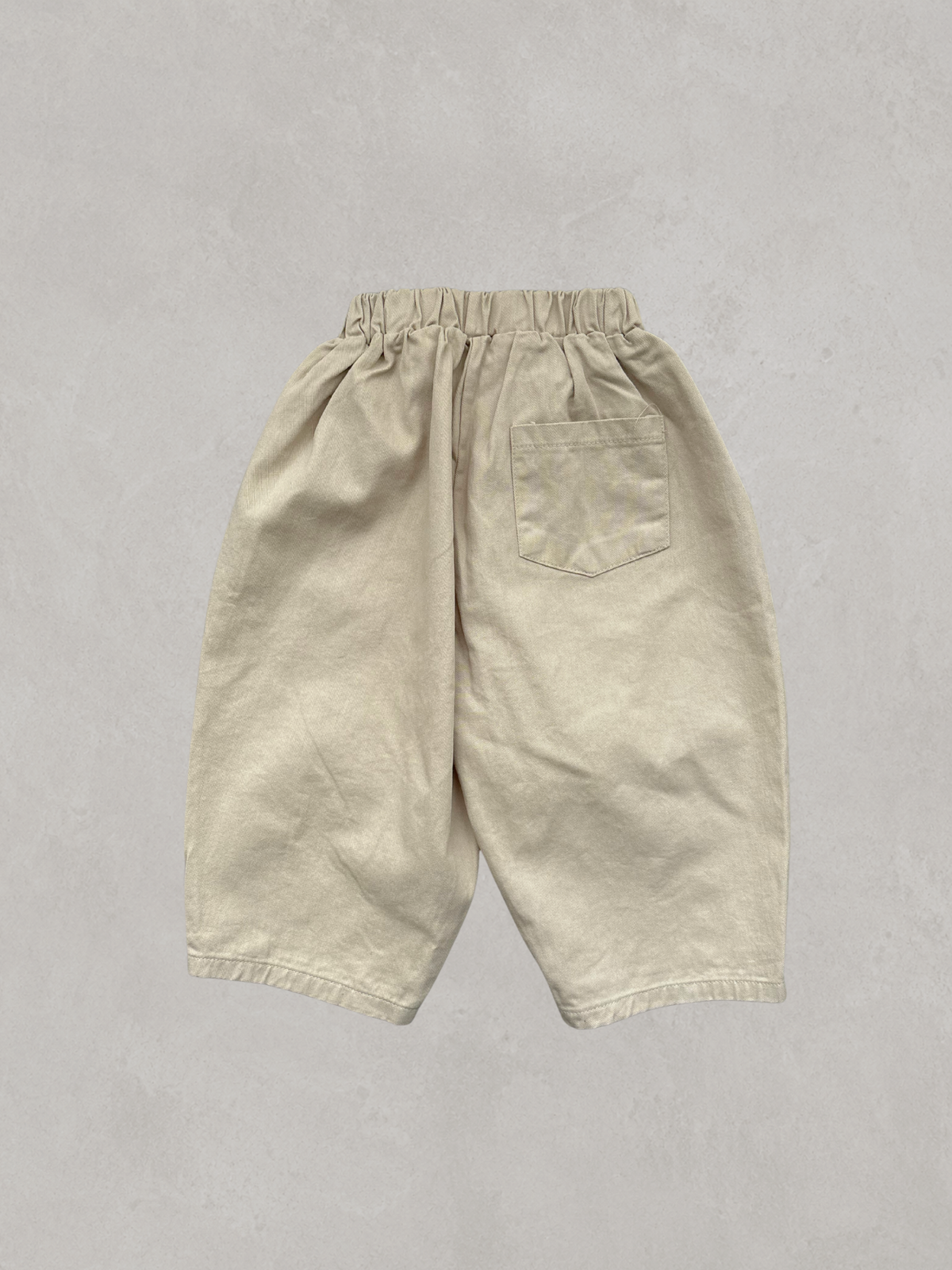 Curved Pants Beige