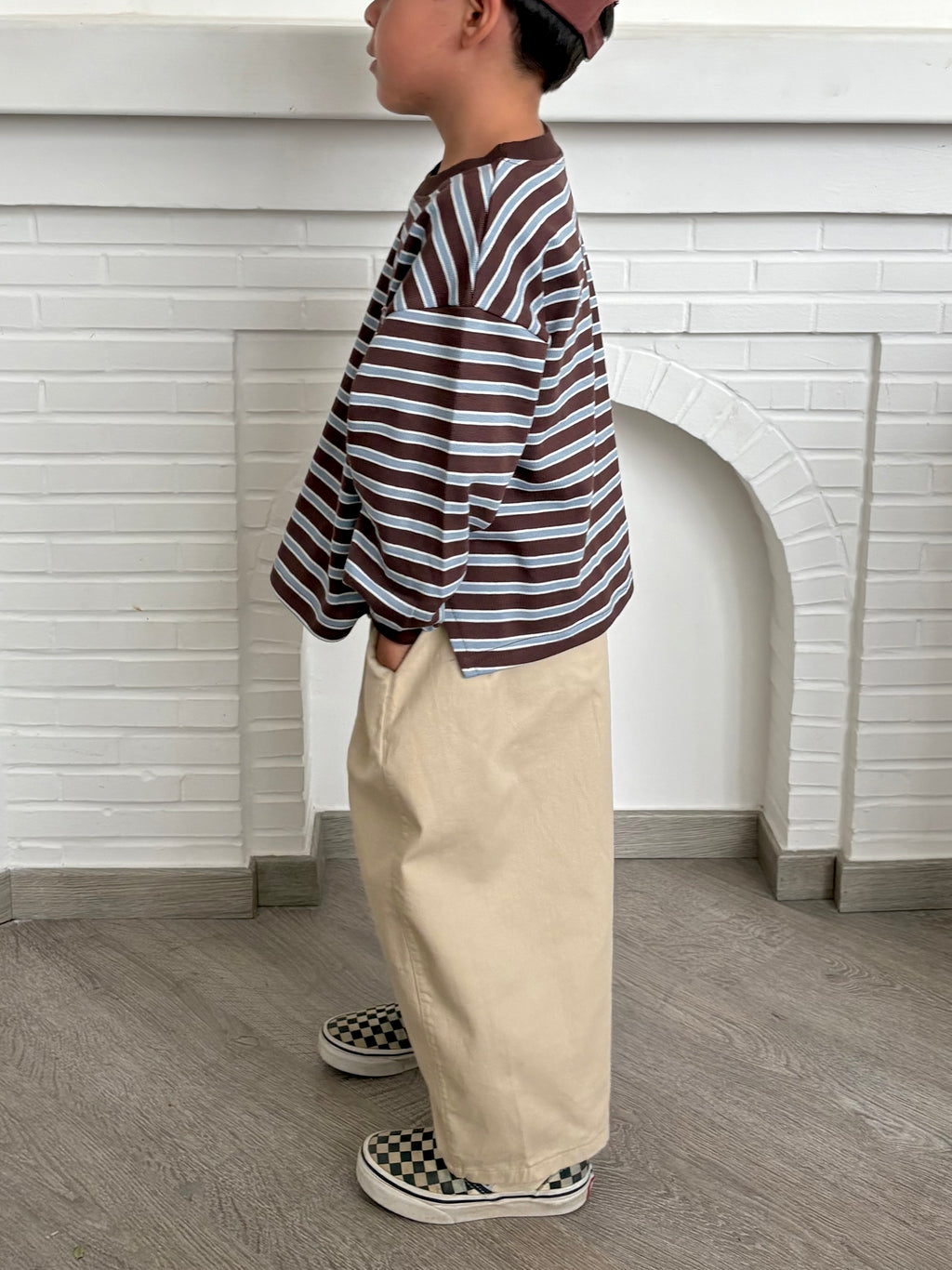 Curved Pants Beige