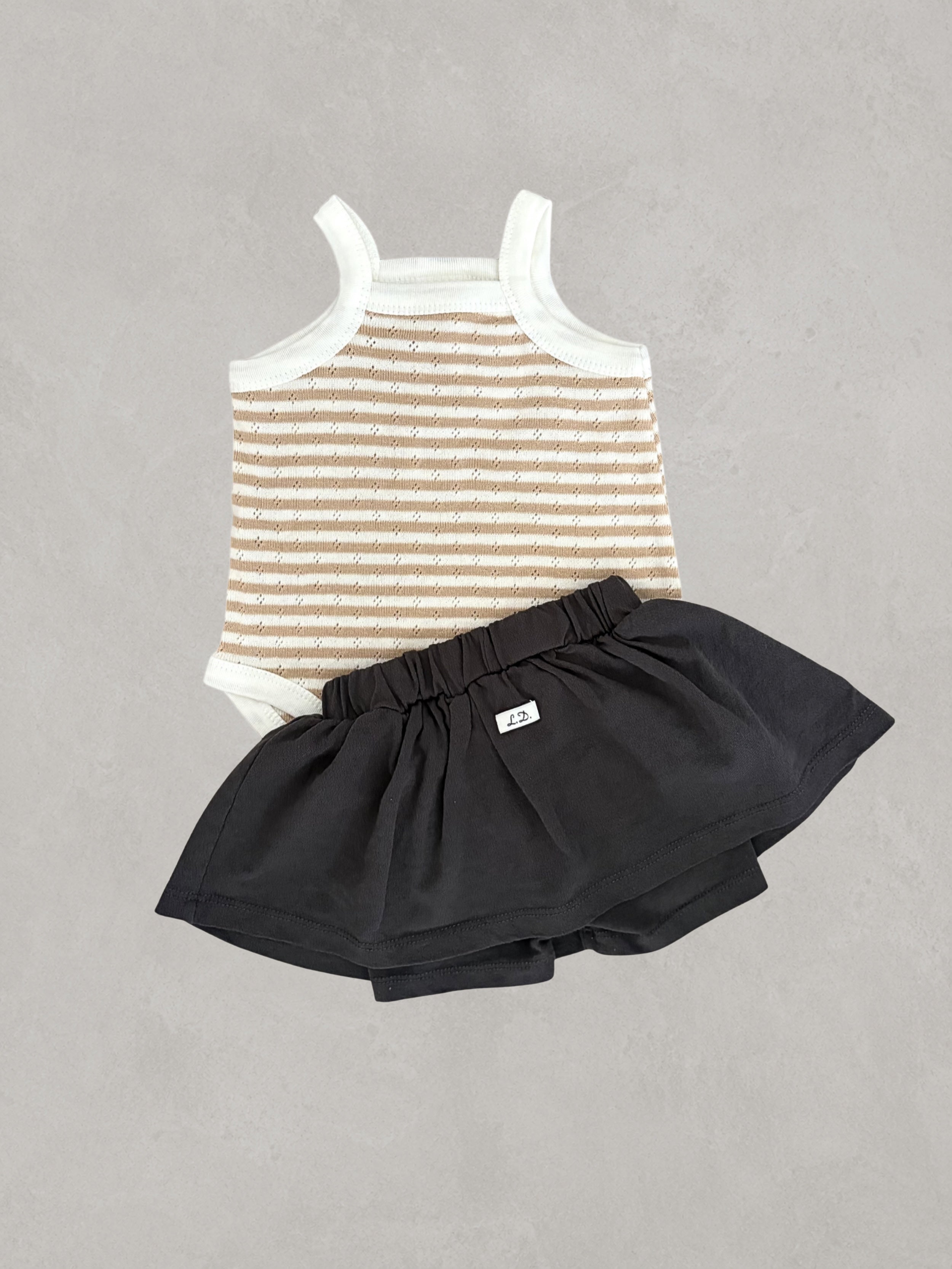 STRIPED BEBE SUIT