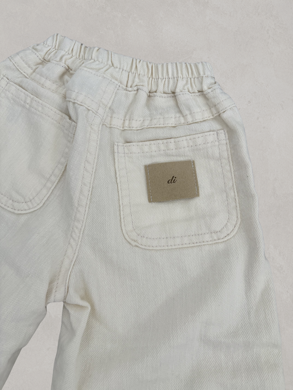 DENIM CREAM PANTS