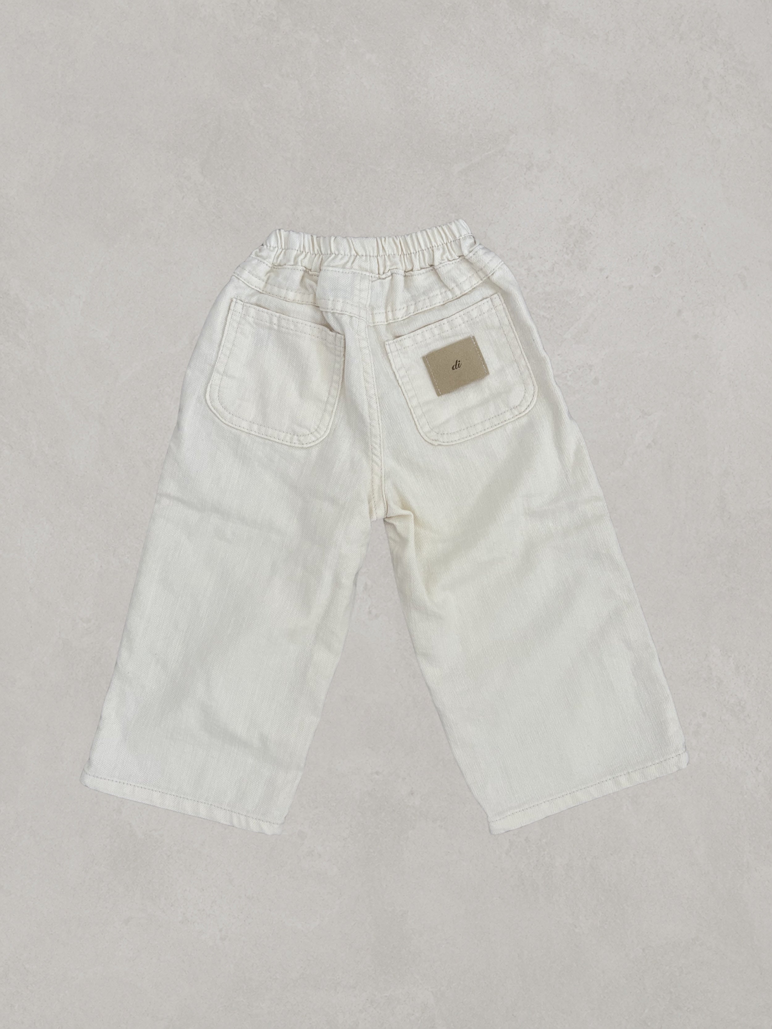DENIM CREAM PANTS